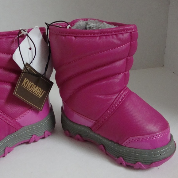 KHOMBA TODDLER PINK SNOW BOOTS 5M - Picture 4 of 6